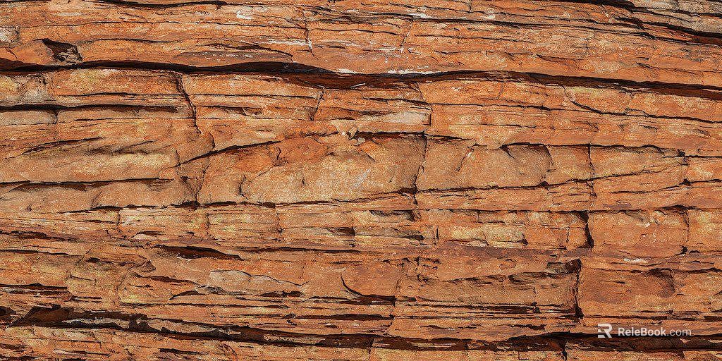 Reddish brown rock exterior wall finish texture