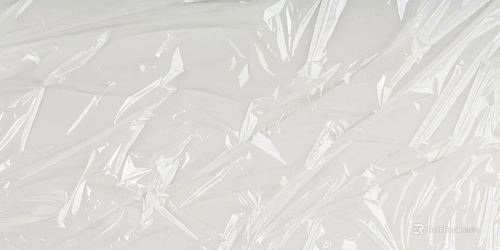 Transparent plastic sheet packaging cover film texture