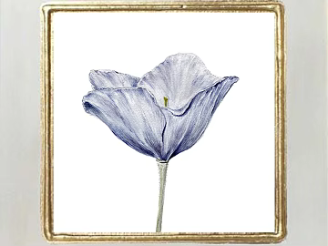 Light Blue Flower Decorative Painting Living Room Hanging Painting texture (ID:ffaeh733739)