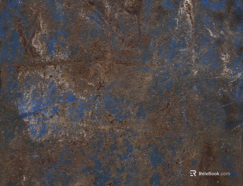 Blue brown old metal industrial wind finish texture