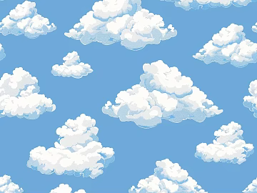 Children's clouds cartoon wallpaper mural texture (ID:ffach316518)