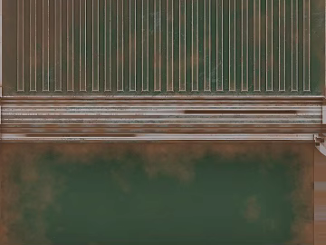 Retro dark green old wall line clapboard texture (ID:ffaeh593326)