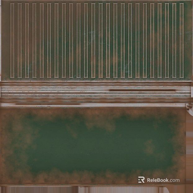 Retro dark green old wall line clapboard texture