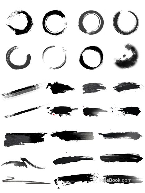 Ink and wash texture