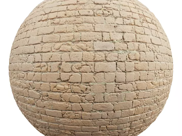 Brick wall PBR texture (ID:ffach508781)