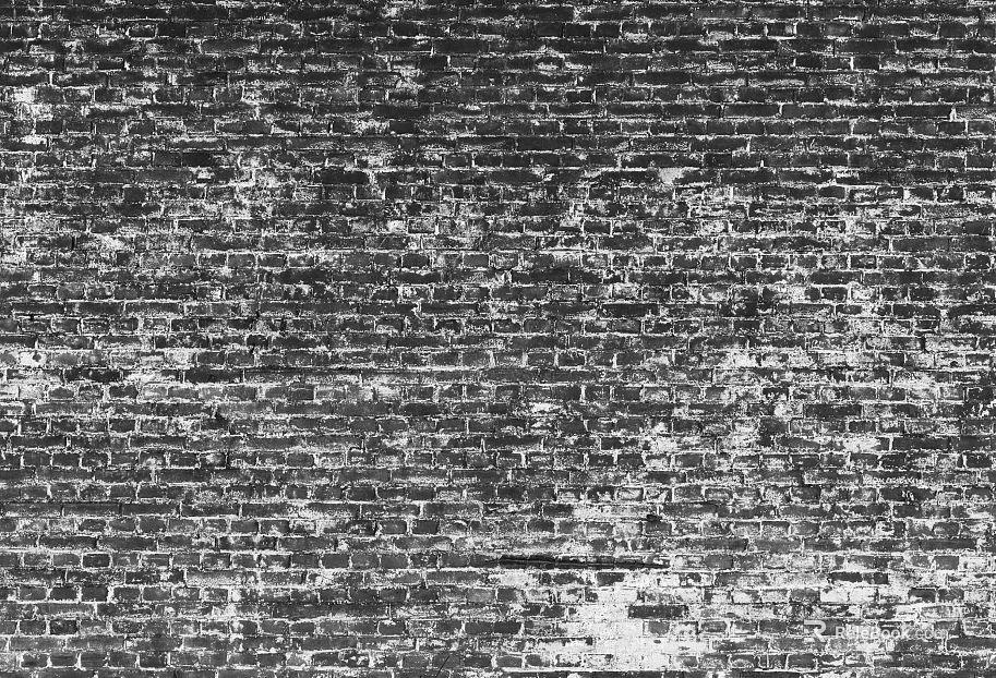 Brick wall dirty old wall brick black and white texture