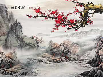 landscape painting texture (ID:ffacf4791)