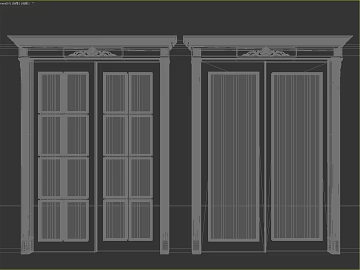 Retro Wooden Grille Door texture (ID:ffaeh070024)