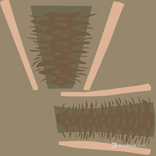 Khaki Straw Textured Wall Decoration texture