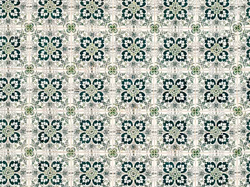 Geometric botanical pattern floral tile porcelain tile texture (ID:ffaeh250982)
