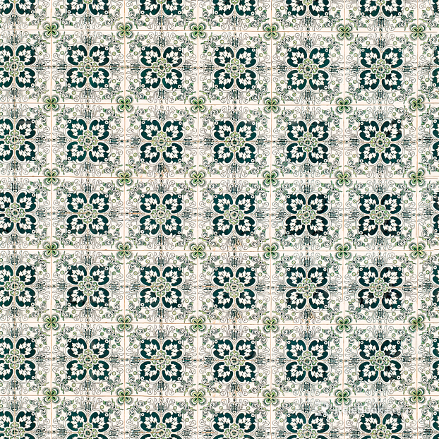 Geometric botanical pattern floral tile porcelain tile texture