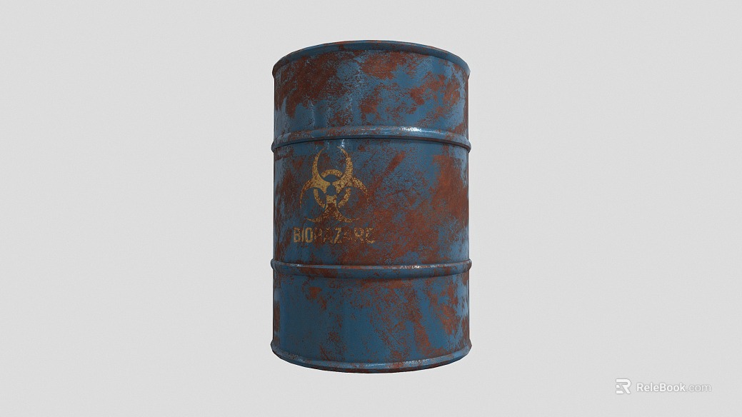 distressed blue brown metal industrial storage bucket texture