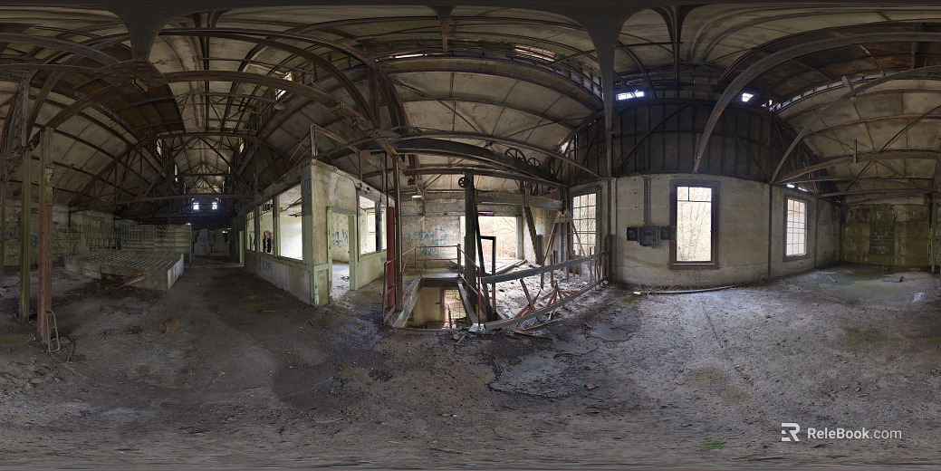 Abandoned Rural Building Indoor HDR texture