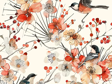 animal and plant pattern texture (ID:ffach004274)