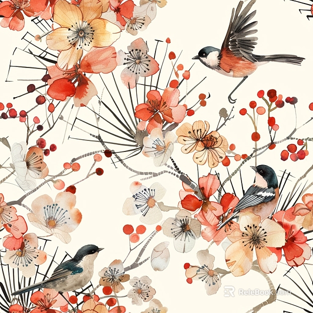 animal and plant pattern texture