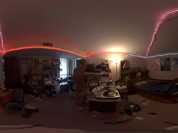 Indoor clutter bedroom space daytime HDR 3d model