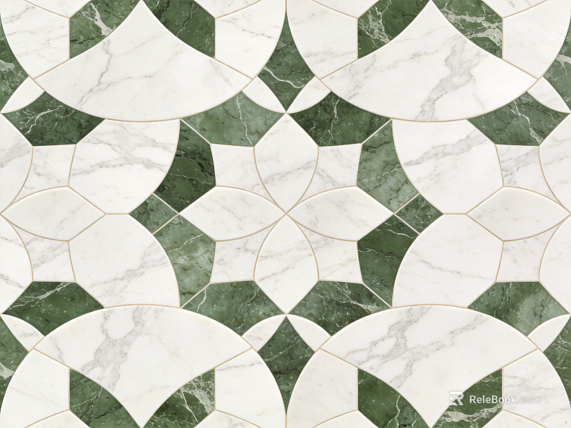 green marble tiles texture