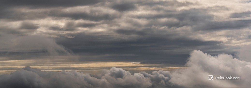 Dark dark clouds, cloudy sky, storm disaster coming texture
