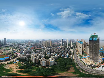 HDR City Construction Site Panorama texture (ID:ffach299813)