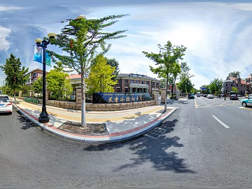 HDR city road traffic panorama texture (ID:ffach223103)