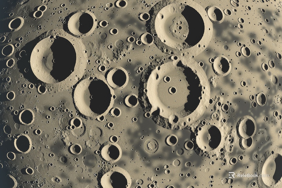 lunar planet surface texture