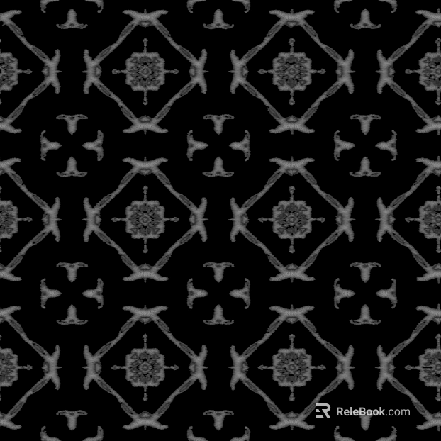 Printed Pattern Black Bump Mask texture