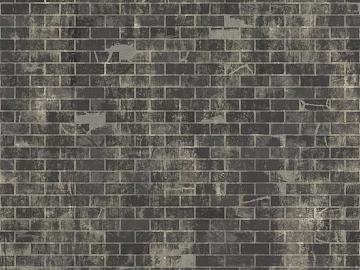 Brick wall dirty old wall brick black and white seamless texture (ID:ffaaf0995)