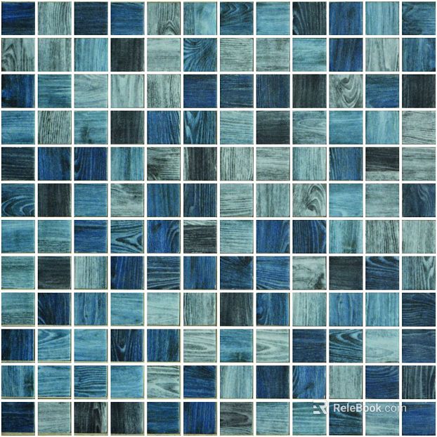 wood grain mosaic texture