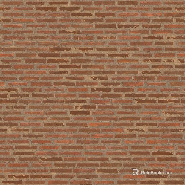 Red-brown brick wall exterior wall finish texture