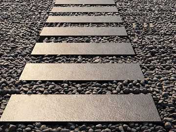 Dark Grey Gravel Slate Courtyard Trail texture (ID:ffaeh655176)