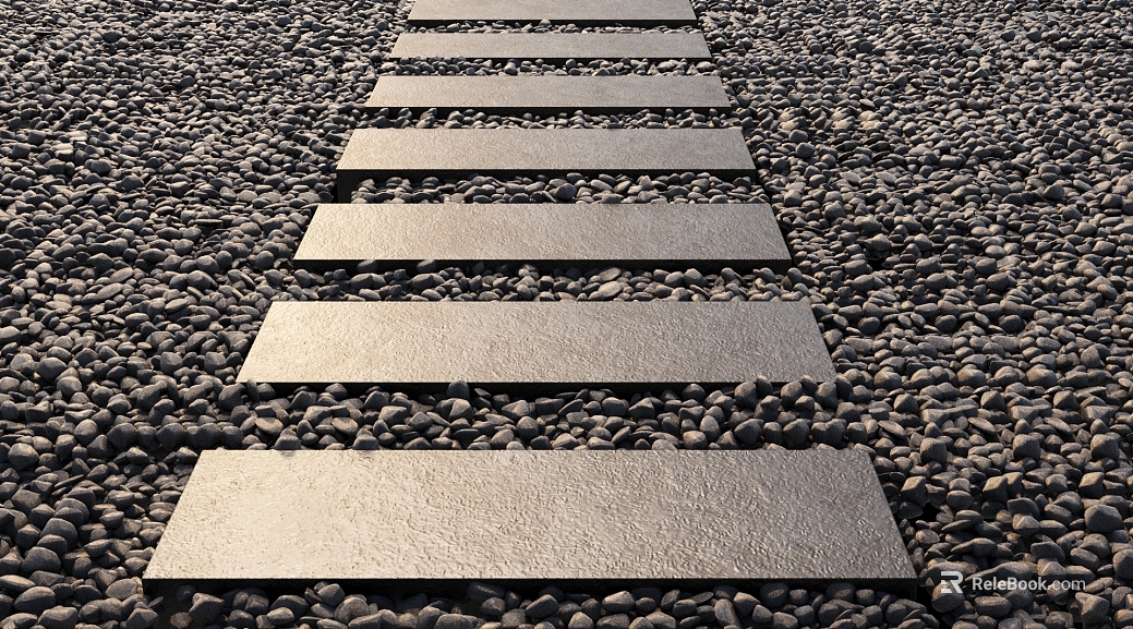 Dark Grey Gravel Slate Courtyard Trail texture