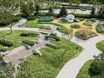 Modern Landscape Outdoor Leisure Area texture (ID:ffaeh911736)