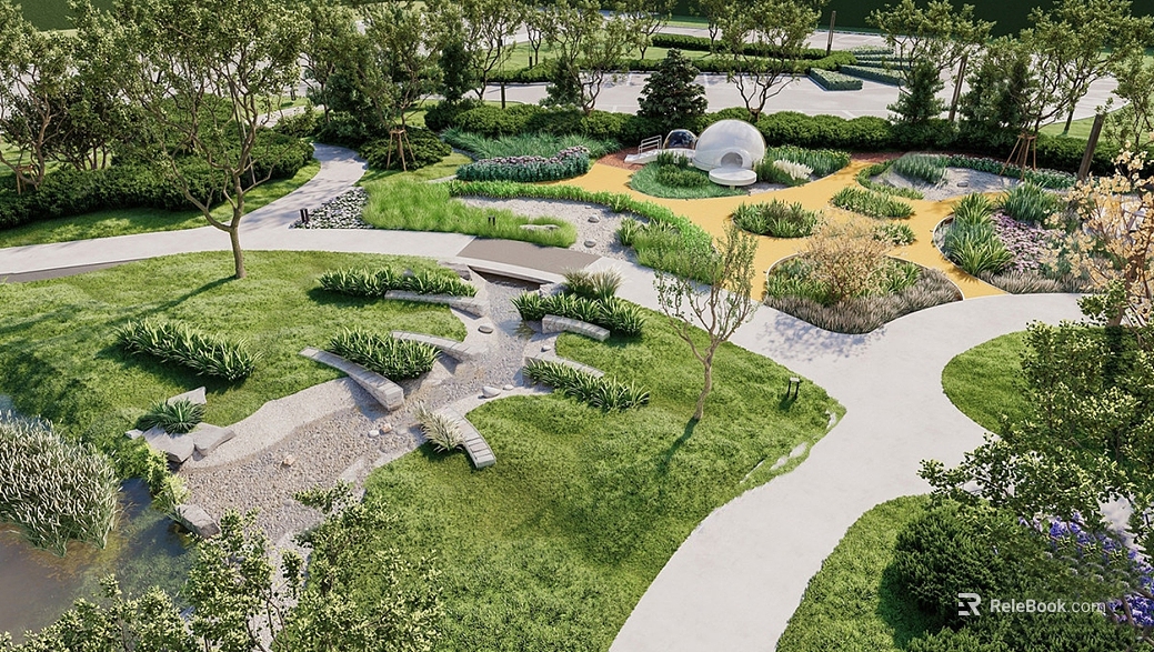 Modern Landscape Outdoor Leisure Area texture