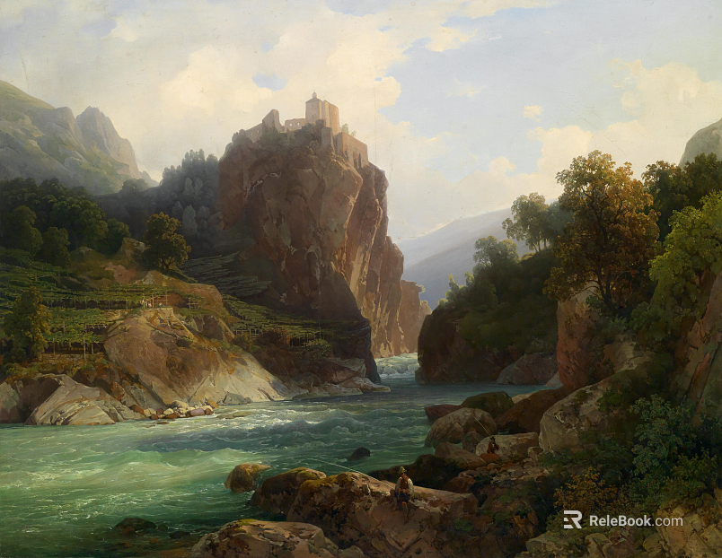 landscape painting texture