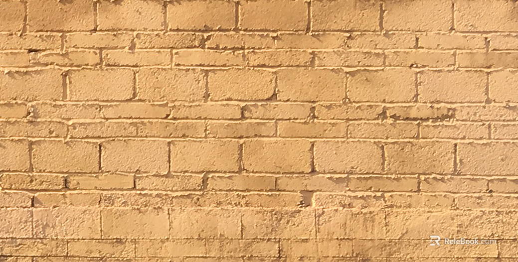 brick wall yellow striped stone texture