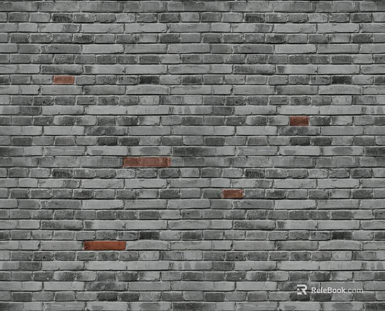 Brick wall green gray wall brick texture