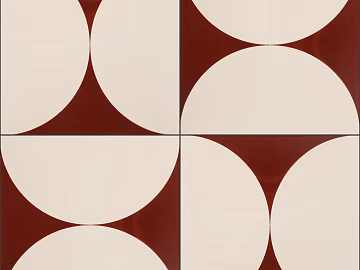 Tile red mosaic floor tile texture (ID:ffaeg08939)