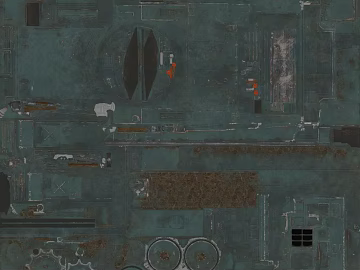 Industrial-style teal distressed metal panel texture (ID:ffaeh806676)
