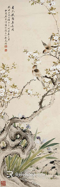 Plant painting texture