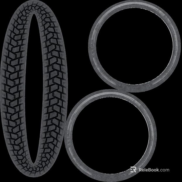 Dark gray rubber bicycle tires texture