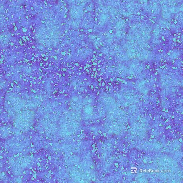 Blue and purple terrazzo interior wall texture