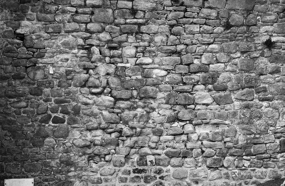 Culture Stone Black and White Stone Wall texture
