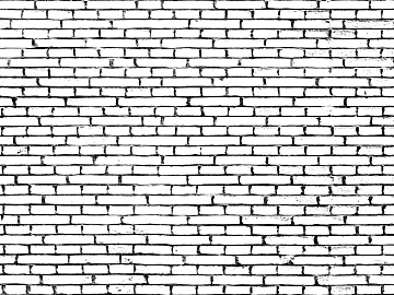 Brick wall tile black and white seamless texture (ID:ffacg48632)