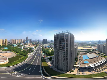 HDR city road traffic panorama texture (ID:ffach328103)