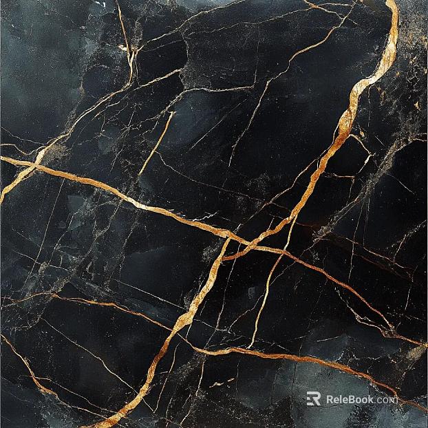 Black Golden Flower Marble texture