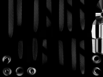Black Metal Perforated Panel Decorative Components texture (ID:ffaeh952232)