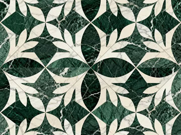 Middle and ancient style-Ji wind industrial wind green white stone mosaic flower pattern water cutter mosaic stone green mosaic stone texture (ID:ffaeh223877)
