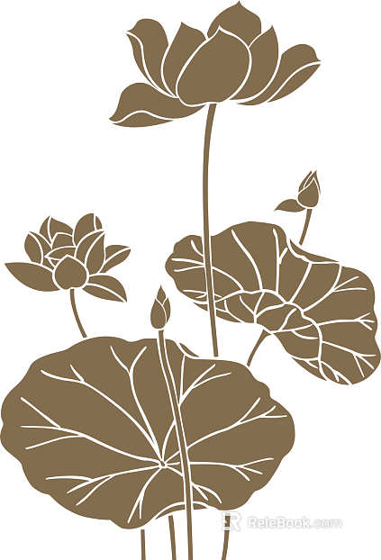Plant painting texture