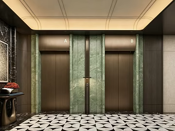 Light Luxury Marble Elevator Floor texture (ID:ffaeh337211)