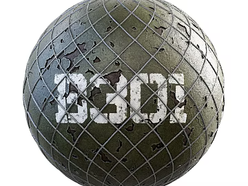 Military Fence PBR texture (ID:ffach621524)